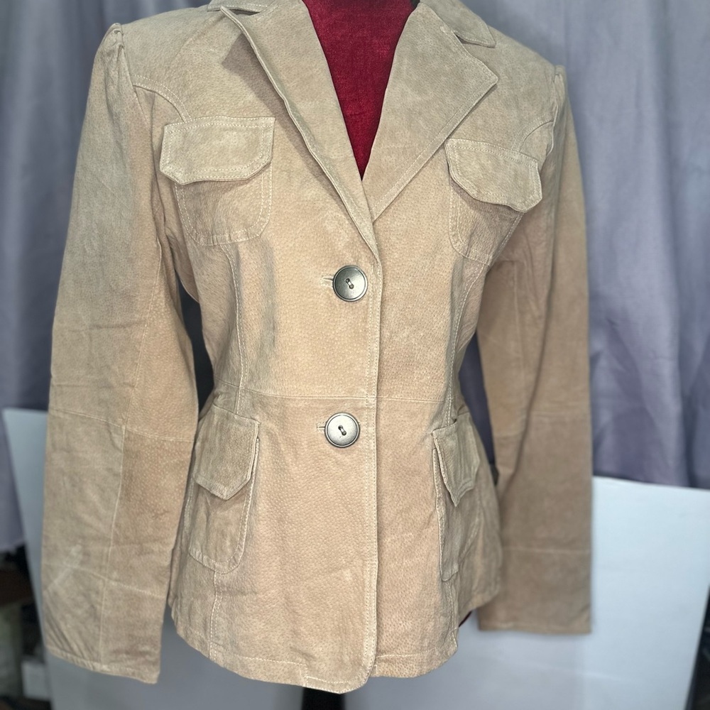Leather coat